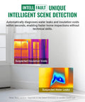 Thermal Imaging Camera With 3.5 Inch Touch Screen And Visual Camera, Pro Grade IntellFault Intelligent Scene Detection in use