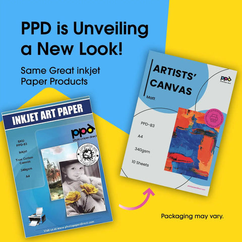 Dope Printable Canvas Paper For Inkjet Printers 8.5x11 Cotton Photo Fabric Sheets Matte Finish Heavyweight 340 GSM