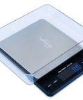 Pro Pocket Scale 3000g Digital Precision 0.1g 0.01oz Tiny But Mighty For Kitchen And Postal Use, shows back-lit display and cover