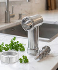 Electric Meat Grinder Attachment With Aluminum Alloy Replacement Tube Parts Sausage Filling Tool For Home Cooks Pro Grade Grinding Speed And Texture For Easy Everyday Meat Making, silver 3-piece set