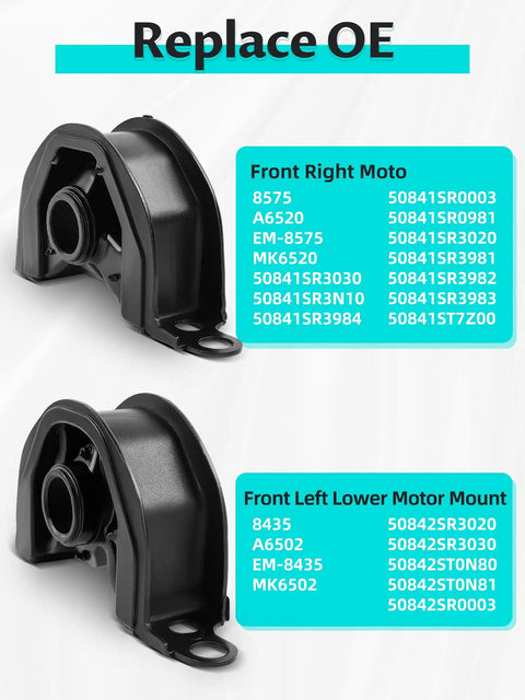 Front Right Engine Motor Mount For Honda Civic Integra Crv 1992 To 2001 Heavy Duty Vibration Damper direct view.