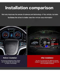Camaro 2011 2012 2013 2014 2015 12.3 Inch LCD Dashboard Panel Upgrade Plug And Play Digital Cluster Virtual Cockpit Speedometer Replacement For Chevrolet Camaro installation comparison before and after