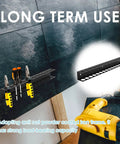 Heavy Duty Screwdriver Organizer Wall Mount With 14 Holes And Metal Plier Holder installed on a garage wall