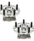 Pair of 512501 Rear Wheel Hub Bearing Assembly Direct Fit for 2012-2016 Honda CR-V AWD and 2013-2015 Acura RDX AWD, 5 Lug, With ABS