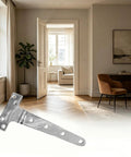 Premium T Shape Door Hinge 316 Stainless Steel Rustproof with installation screws in modern living room