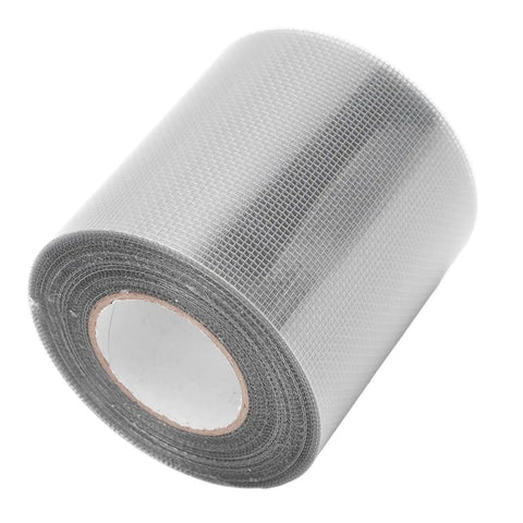 Transparent Self Adhesive Window Screen Repair Tape For Quick Fixes On Tents Doors And Fiberglass Mesh Patch 80mm By 9.15m Grey Durable Roll No Tools Needed Easy Peel And Stick