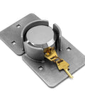 Hockey Puck Lock For Trailer Doors Two And Seven Eighths Inch Diameter Keyed Differently Two Pack Built Tough Heavy Duty Steel