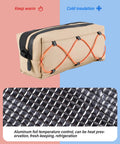Front Bike Bag With Waterproof Insulation And Large Capacity On Handlebar Storage For Mountain And Road Bikes Keeps Snacks Phones And Tools Easy To Reach Durable Lightweight Gear Organizer For Cyclists with aluminum foil layer