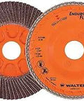 Enduro Flex 120 Grit 7 Inch Flap Disc Pack of 10 For Steel and Stainless Finishing Stock Removal Weld Blending Durable Abrasive For Pro Level Results Today showing front and back view
