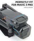 Gimbal Guard And Vision System Protector For Mavic 3 Pro Drone By DJI in place, transparent lens cover and shield detail shown.