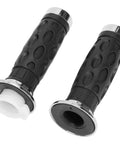 Black rubber grips from the 7-8 Inch Twist Grip Throttle Cable Kit For GY6 Scooters And Mini Bikes 50cc 80cc 125cc 150cc
