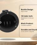 4 Inch Round PVC Junction Box 18 Cu In ETL Listed Fire Rated For 2 Hours Black 3 Pack Heavy Duty Round Electrical Outlet Box