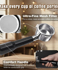 54mm Bottomless Portafilter for Barista Express and Breville Espresso Machines BES870XL BES840XL BES878 BES880BSS BES881BSS BES450BSS and More Pro Level Shot Quality Cleaner Flow Easy Dial In for Home Baristas, stainless steel handle