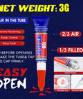 Amazon Super Glue Gel tube, 3g, blue tube with red label and precision tip