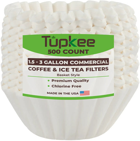 Extra Large Commercial Coffee Filters 13x5 For Bunn System II Dual TU3 Brewers 1.5 To 3 Gallon 500 Count Chlorine Free