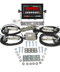 Top Shelf Heavy Duty Platform Scale Kit With Five Thousand Pound Capacity NTEP Certified Shear Beam Load Cells and LED display components.