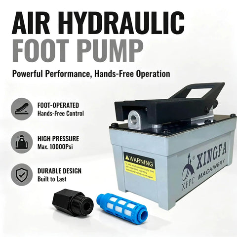 Heavy Duty Air Hydraulic Pump 10000 Psi 1.7L Reservoir With 3 8 Inch Oil Outlet Built Like A Tank From Commercial Aluminum For Serious Garage Grind And Big Load Power