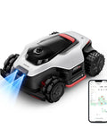 LiDAR 2500 Robotic Lawn Mower With Pro AI Vision True 4WD Traction Dual Disc Cutting Smart Zero Edge App Control For Up To 0.62 Acre