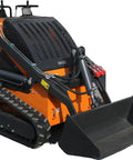 Beast 23HP Mini Skid Steer Loader with tracks and bucket, showing RATO engine, air cooled for farm and garden construction use