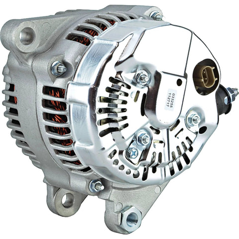 12V 136A Clockwise Alternator Replacement For Jeep Grand Cherokee 2001-2004 And Wrangler TJ 2004 Internal Regulator Solid Pulley