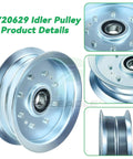 Dual Idler Pulley Kit GY22172 And GY20629 For John Deere D140 L130 Mower Replacement Parts