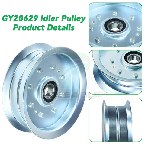 Dual Idler Pulley Kit GY22172 And GY20629 For John Deere D140 L130 Mower Replacement Parts