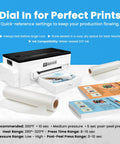 Transfer Film Sheets A4 8.3 By 11.7 Inches Double Matte With Hot Peel And Cold Peel For DTF Printers on printer setup.