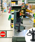 Adjustable Credit Card Reader Bracket With 180 Degree Rotation And 90 Degree Tilt on retail countertop