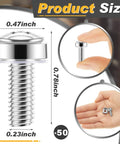 Product size details for Hella Sturdy M6 X 20mm Rack Mount Cage Nuts And Stainless Steel Screws With Flat Washers.