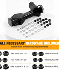 Heavy Duty Steel Wheel Bearing And Hub Removal Tool with included hardware for easy wheel hub replacements.