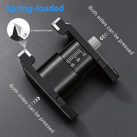 Elastic U Shaped Watch Band Spring Bar Pliers Pro Grade DIY Friendly showing U-shaped fork head and measurement scale