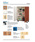 Heavy Duty Mobile Storage Cart With Roomy Bins And Industrial Wheels That Roll Smoothly Over Uneven Floors Rock Solid Steel Frame Built Like A Tank For Peak Utility with storage compartments
