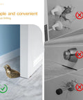 Cast Iron Bird Door Stopper Set 2 Heavy Duty No Drill Floor Door Stops with Handle Antique Bronze Finish for Office Home Bedroom and Exterior Doors Rustic Vintage Decor on floor near door