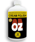 OZ Cream Polish One Quart For Cleaning And Polishing And Preserving Surfaces In One Easy Application Anti Static Dust Repellent bottle