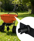 Agitator Replacement Kit For Echo RB60 Spreader With Extension Arm For Wider Spreading Pattern Easy Install displayed on lawn