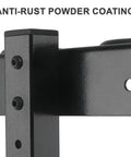 Close-up of anti-rust powder coating on Heavy Duty Shovel Holder For Truck And Trailer, 6 Tool Holes mount.