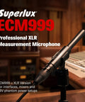 ECM999 Measurement Microphone For Room Calibration And Audio Testing Gear in professional studio setup