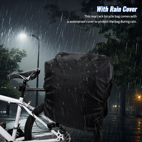 bag for eltric bike in the rain West Biking Waterproof Hard Shell Rear Rack 31L Capacity EVA Bicycle Trunk Pannier Bag Commuting Touring Mountain Road E -Bike with Cover (Black-3: 31L capacity) : Sports & The Scicon race rain bag has several compartments to it which are all labelled and contain the important pieces of clothing a rider needs in the wet Bicycle Saddle Bags E Bike