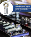 4-Pack PHSB8 Heavy-Duty Rod End Bearings 1/2 Inch Bore 1/2-20 Right Thread on threaded steel joint