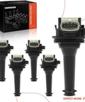 Ignition Coil Pack Set of 5 for Volvo 2.4L and 2.5L Engines, Drop in fit for C30 C70 S40 S60 V50 V60 V70 XC60 2004-2016