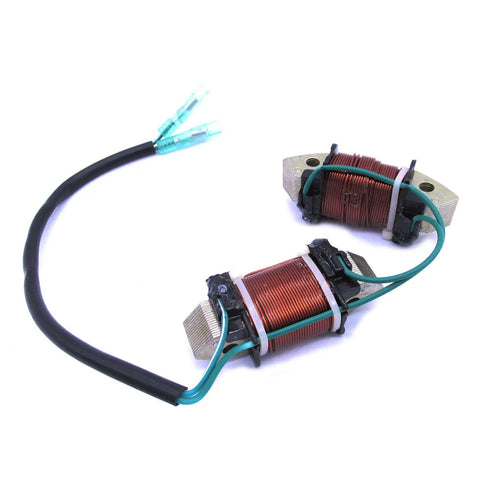 Direct Replacement Coil 855944T01 For Mercury Mariner Outboard Engine 8HP 9.9HP Replaces OEM 855944T01 shown with wires.