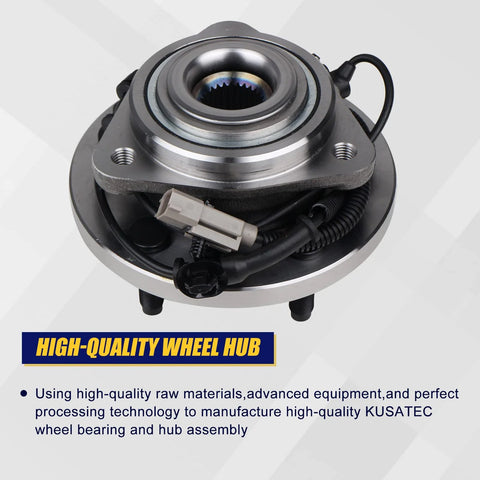Front Wheel Bearing And Hub Assembly Fits 2005 To 2010 Jeep Grand Cherokee And 2006 To 2010 Jeep Commander, 5 Lug With ABS, Part Number 513234