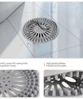 Durable Silicone Hair Catcher Inside Drain Protector demonstrating water flow efficiency