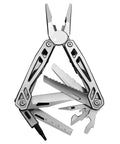 12-in-1 Folding Multitool Pliers With Pipe Grip, Go-To Stainless Steel Build, Replaceable Bits, Safety Lock, Saw Blade