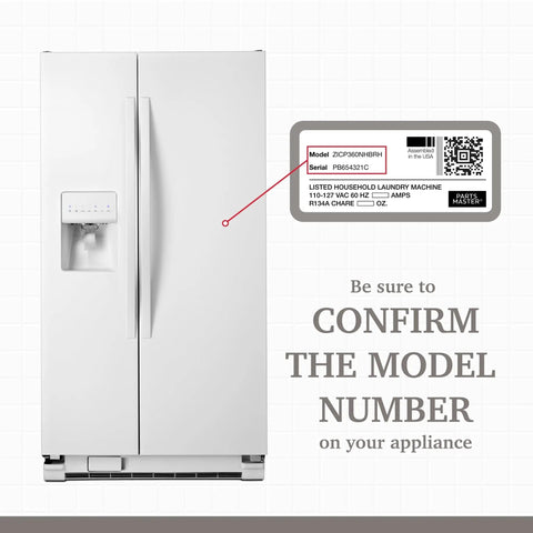 Easy Ice Maker Replacement For Refrigerators A Fast Fix That Restores Ice Production Up To 2 Lbs Every 24 Hours And Works With 80 Plus GE Part Numbers And 850 Plus Models Quick Plug And Play Installation guide shows refrigerator model number location.