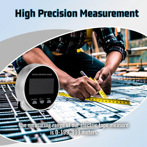 Workhorse Digital Measuring Wheel With LCD Display And Multiple Unit Support Electronic Tape Measure For Flat Surfaces Curves Diameters And Irregular Objects Ideal For Construction Home Renovation And Landscaping Projects on site