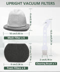 Mesh and foam filters from 6 Pack Replacement Vacuum Filter Set For Easy Fit Featherweight Stick Lightweight Bagless Vacuum Cleaner 2033.