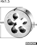 Pro Grade M14 X 1.5 Tap And Die Set For Accurate Threading And Fast Chip Removal Straight Fluted Right Hand Tap And Round Die Kit