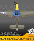P51 Mustang RC Plane With Brushless Motor, 4 Channel Flight, XPilot Stabilizer For Easy, Smooth Control, 500mm Wingspan