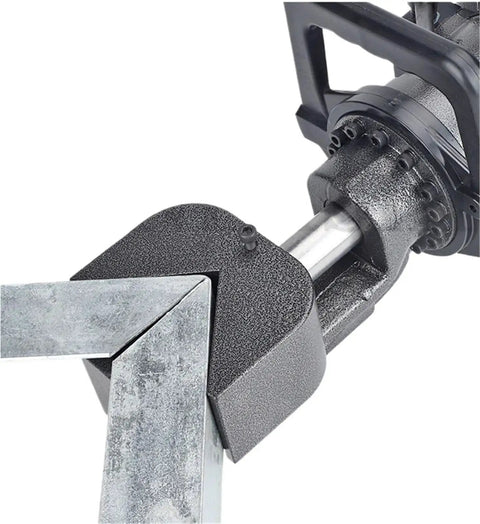Close-up of Heavy Duty Hydraulic Rebar Cutter And Angle Steel Bending Machine With All Copper Motor for precise steel bending.